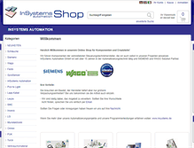 Tablet Screenshot of insystems-shop.de